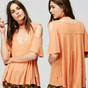 4/$25 Free People Bittersweet Cold Shoulder Top